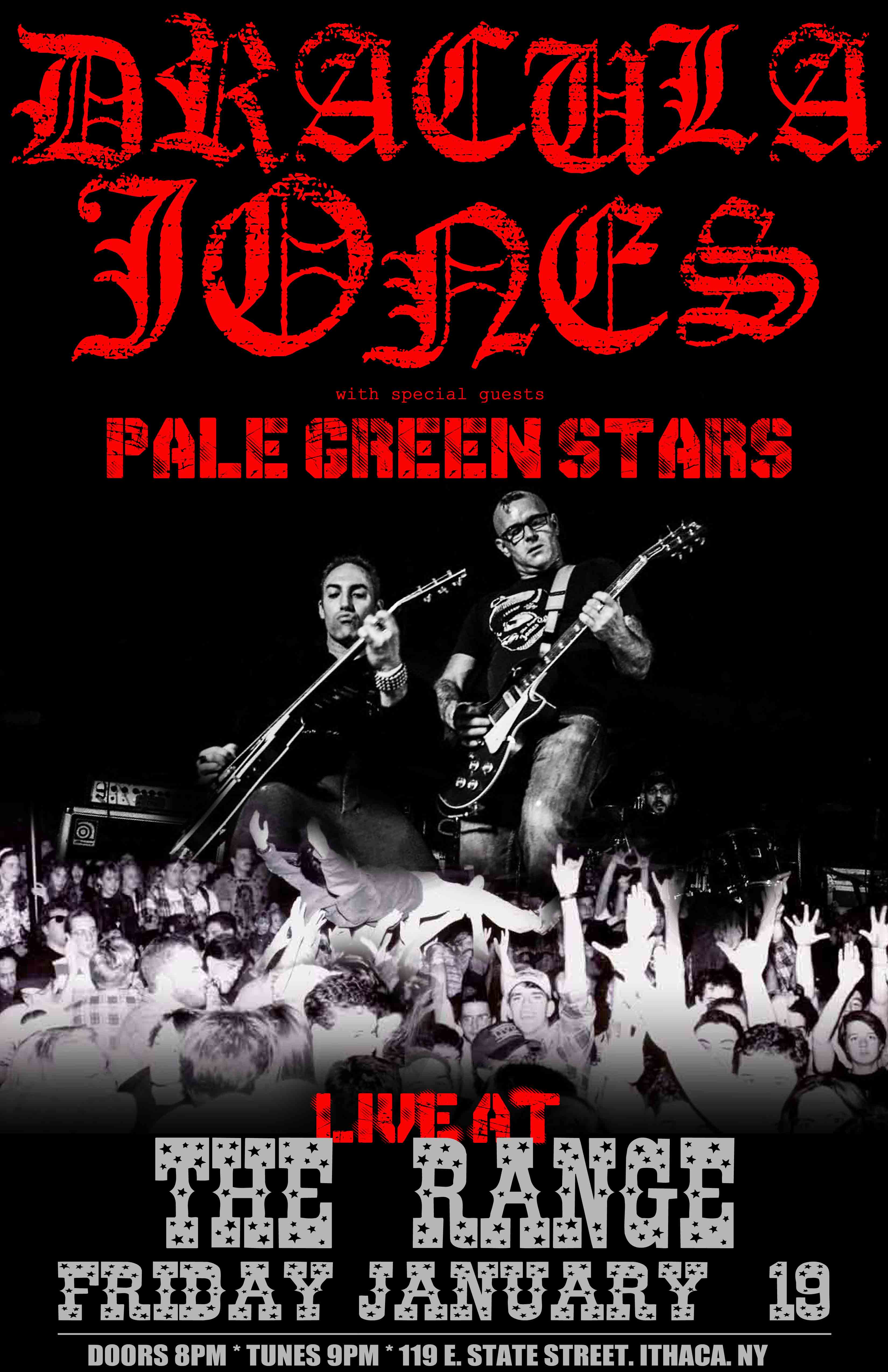 dracula jones pale green stars rock music live the range ithaca downtown commons concert